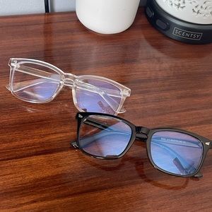 2 blue light glasses